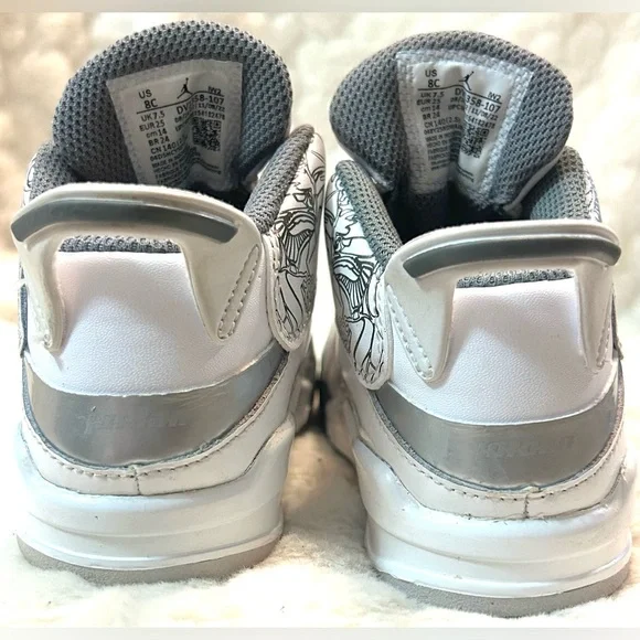 Toddler Nike Air Jordan Dub Zero Retro Shoes DV 1358-107 size 8 - Picture 13 of 16